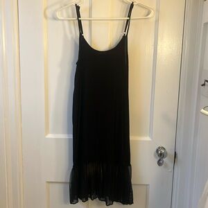 Mystree slip dress, lace hem